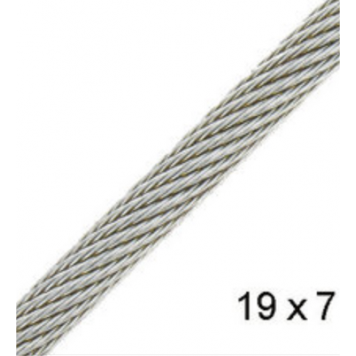 NET Kabel per meter INOX RVS. 3 mm 7 x 19